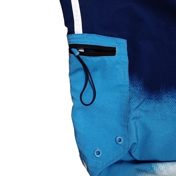 3/$25 Volcom Board Shorts Blue & White - Size 31 - Picture 4 of 7